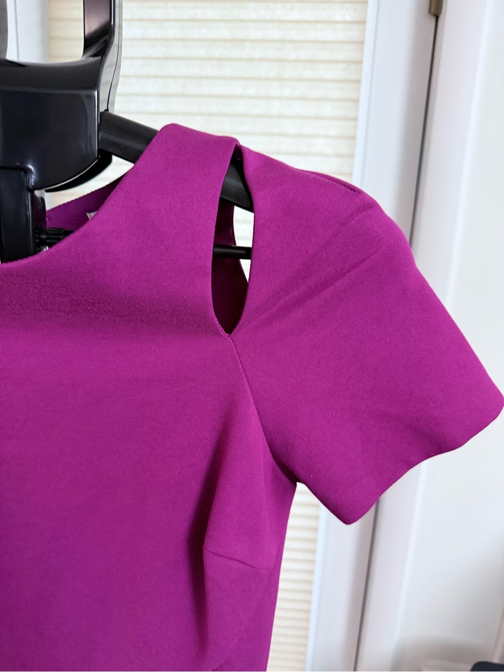Adelyn Rae Fuchsia Cutout-Shoulder Bodycon Mini Dress size small - Picture 5 of 16